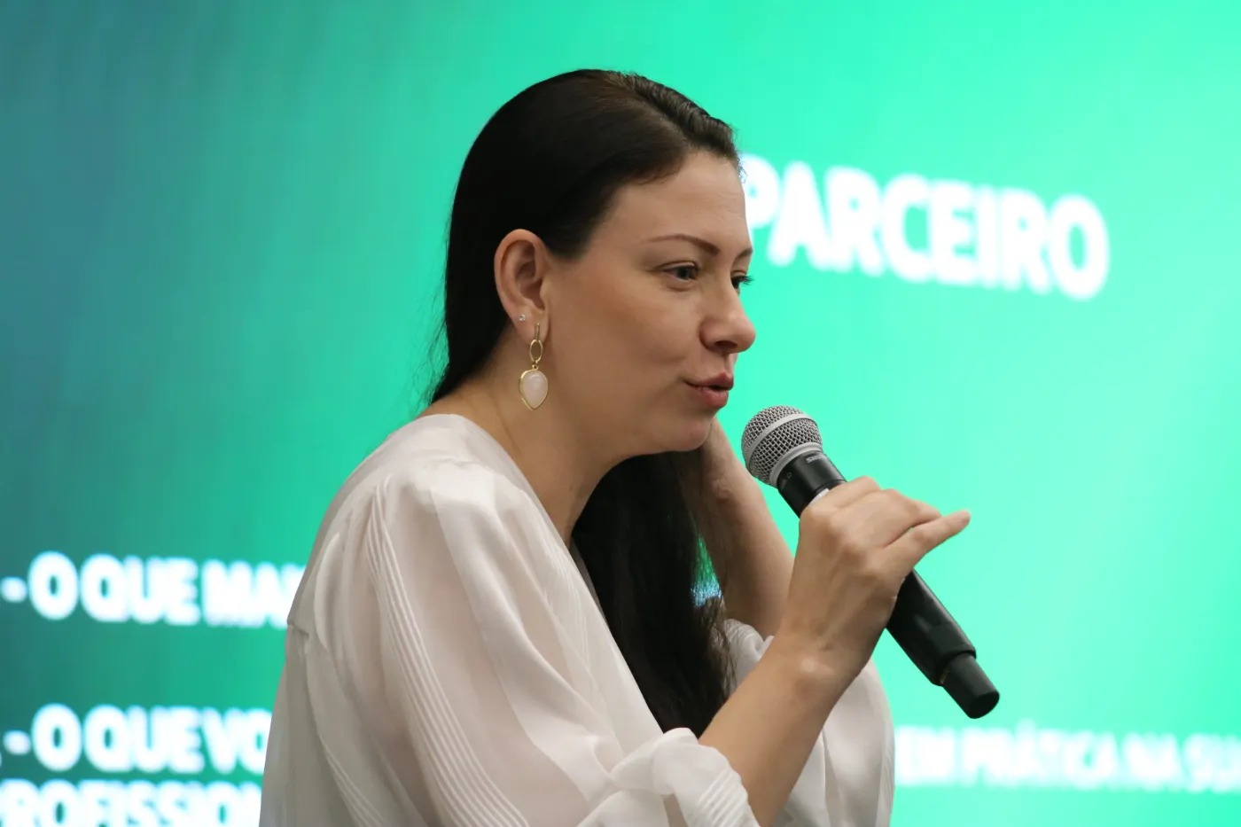 Dinâmica Anjo Parceiro na palestra de saúde mental